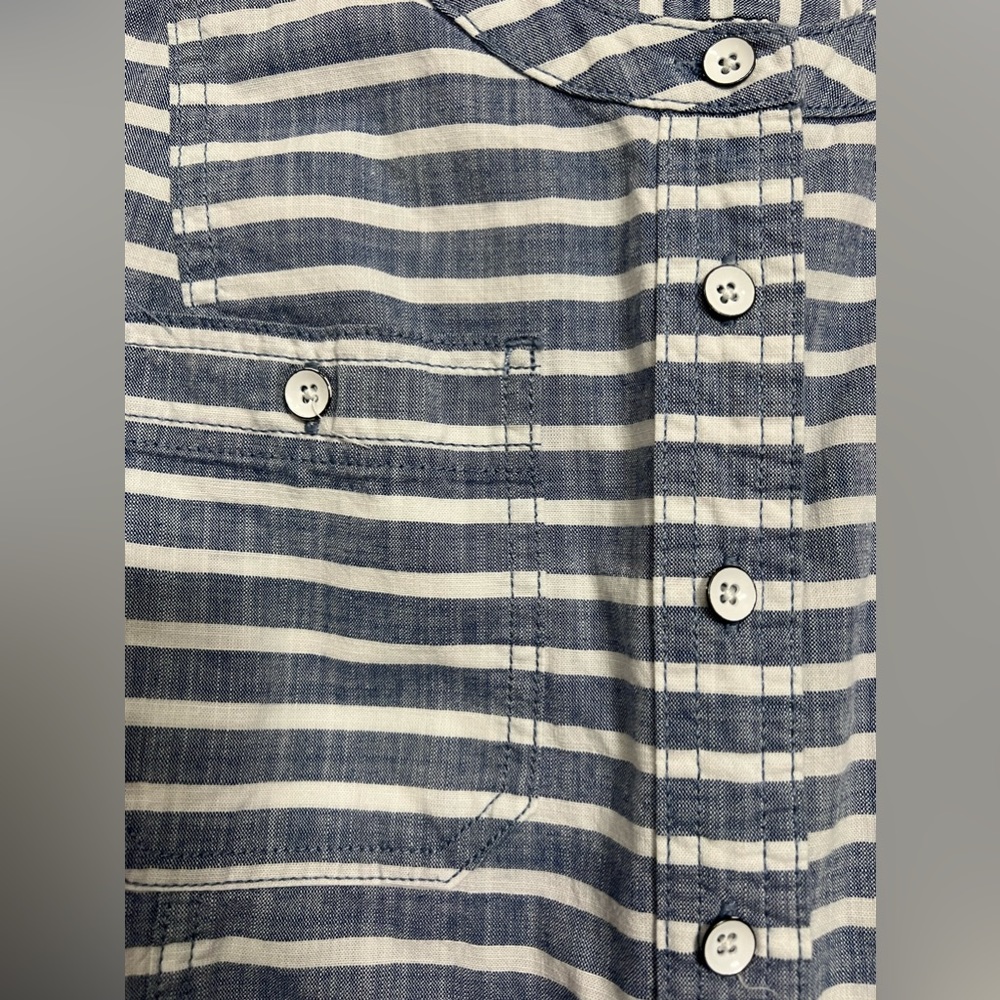 Duluth Trading Co. | Free Range Organic Chambray Tunic Top 3/4 Sleeve Size S - Picture 3 of 6
